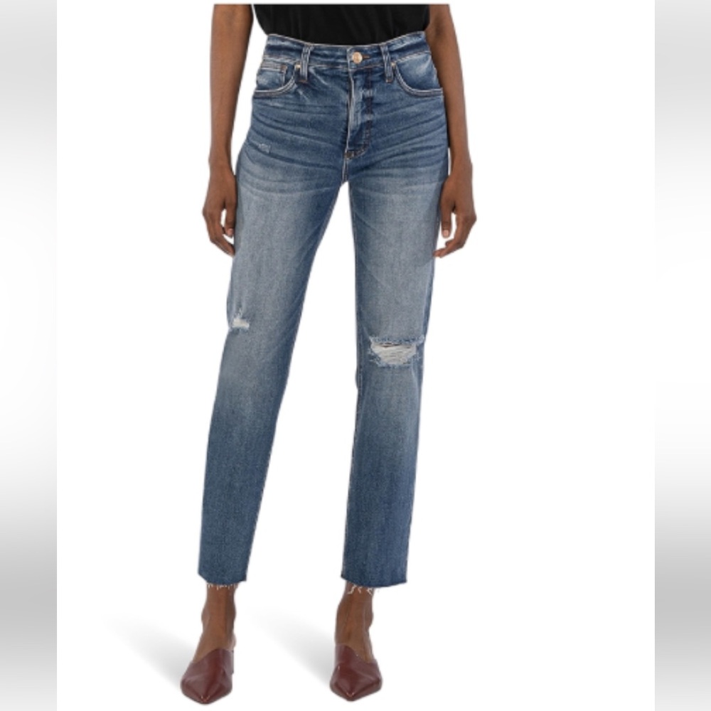 Madewell Women's Straight Leg Jeans in Blue skinny crop size 26